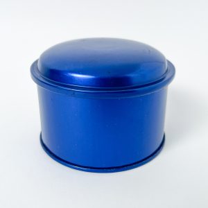 Royal Blue Dome Lid Tin
