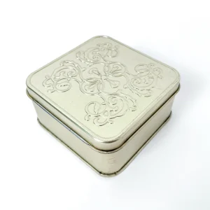 Embossed Lid Square Tins