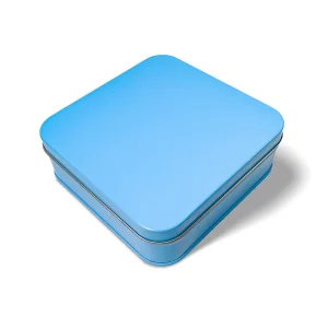 Sky Blue Square Tins
