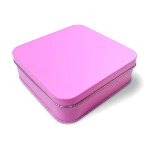 Pink Square Tins